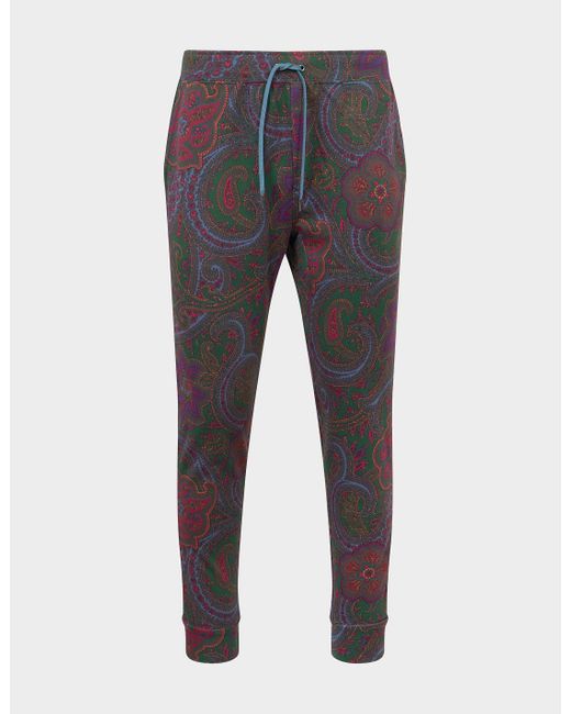 Polo Ralph Lauren Cotton All Over Paisley joggers in Grey for Men Lyst UK