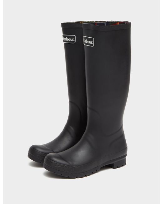 barbour black wellies