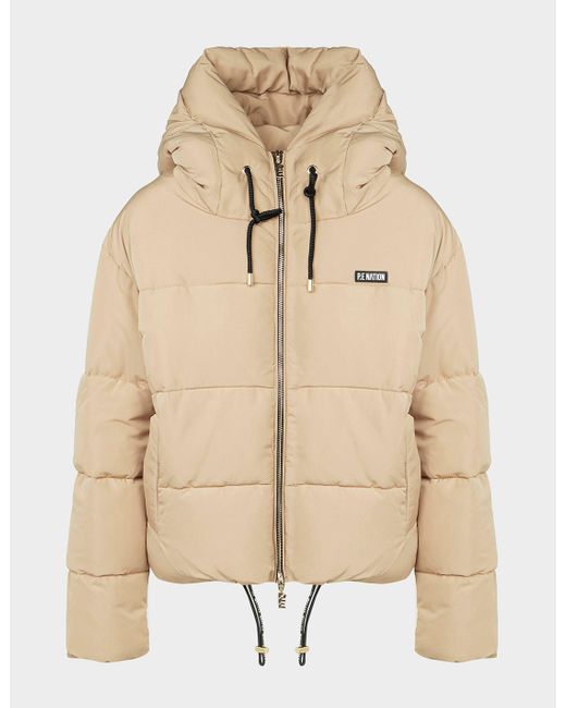 P.E Nation Goalside Puffer Jacket Nude 