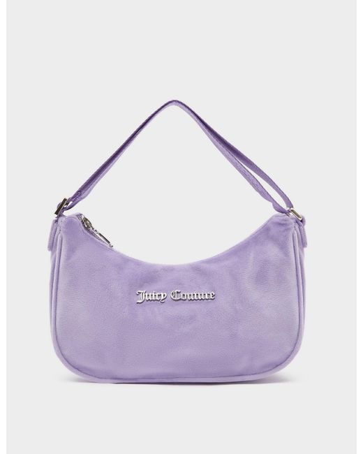 Juicy Couture Kendra Velour Shoulder Bag in Purple Lyst