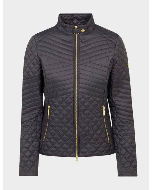 Barbour Formation Quilted Jacket in Black Lyst