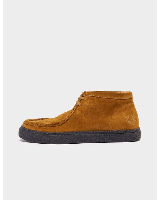 Fred Perry Dawson Mid Boots in Brown for Men | Lyst