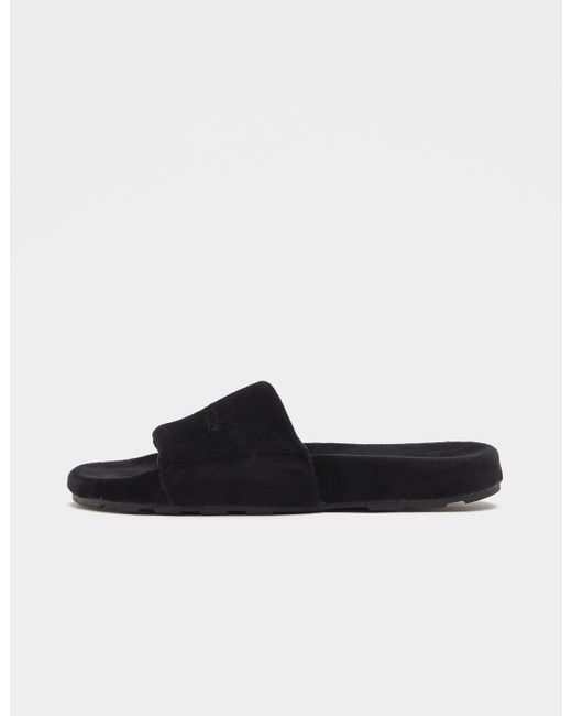 Juicy Couture Synthetic Embroidered Velour Slides in Black Lyst Australia