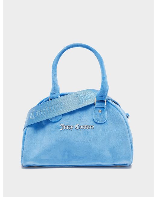 Juicy Couture Velour Bowling Bag in Blue | Lyst Australia