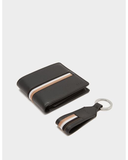 BOSS by HUGO BOSS Wallet And Keyring Gift Set in Black for Men Lyst UK