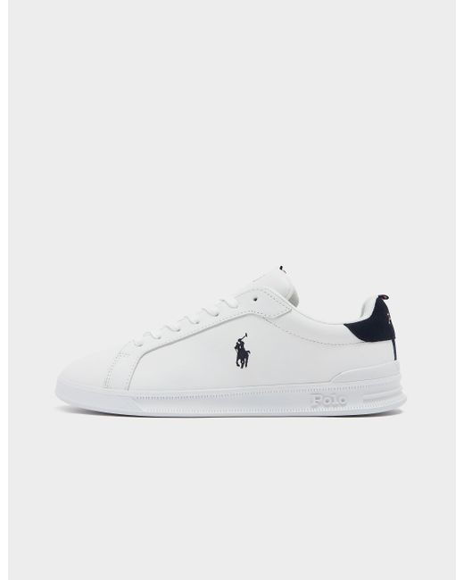 Polo Ralph Lauren Leather Heritage Court Ii Trainers Multi in White ...
