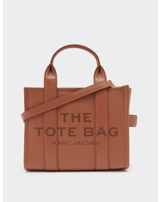 Marc Jacobs The Mini Leather Tote Bag in Brown | Lyst UK