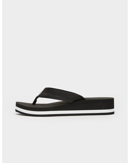 tommy hilfiger wedge flip flops