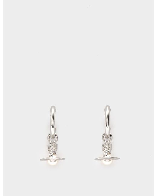 Vivienne Westwood Layla Hoop Earrings in Silver (Metallic) | Lyst