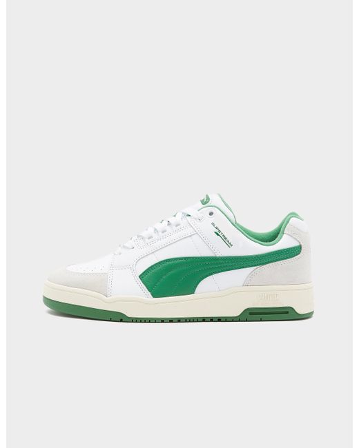 PUMA Suede Slipstream Low Trainers in White for Men | Lyst UK