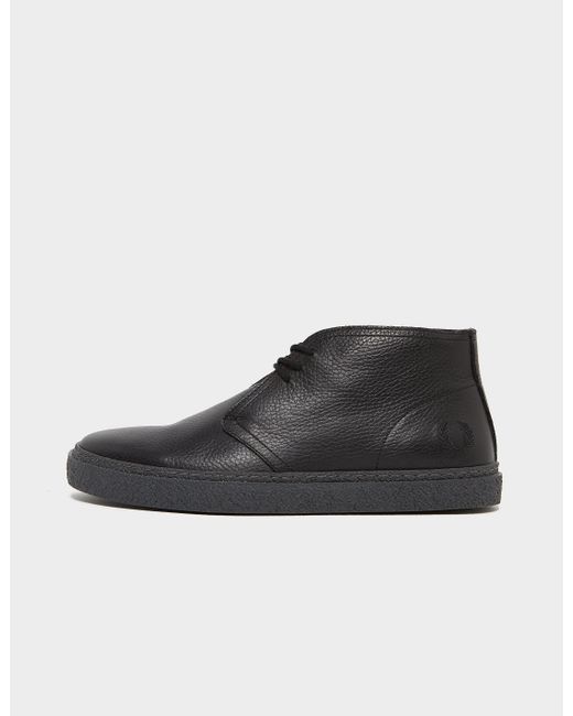 Fred Perry Hawley Leather Boots in Black for Men | Lyst