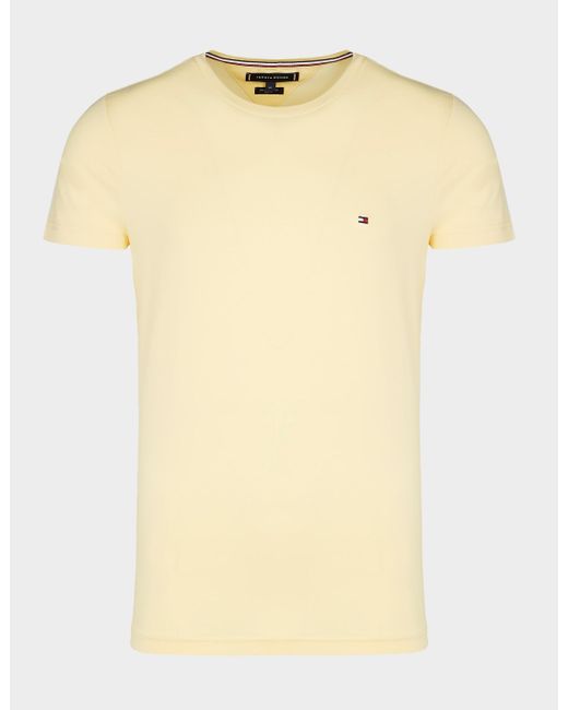 tommy hilfiger yellow t shirt mens