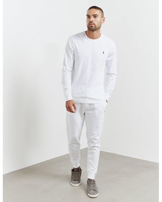 all white ralph lauren tracksuit