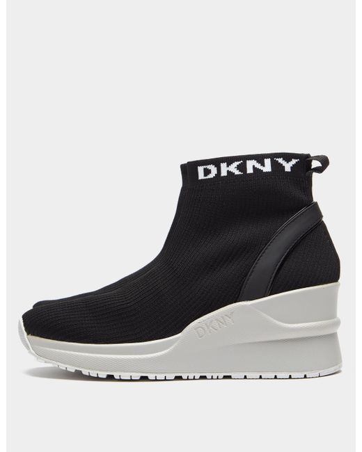 dkny wedge trainers