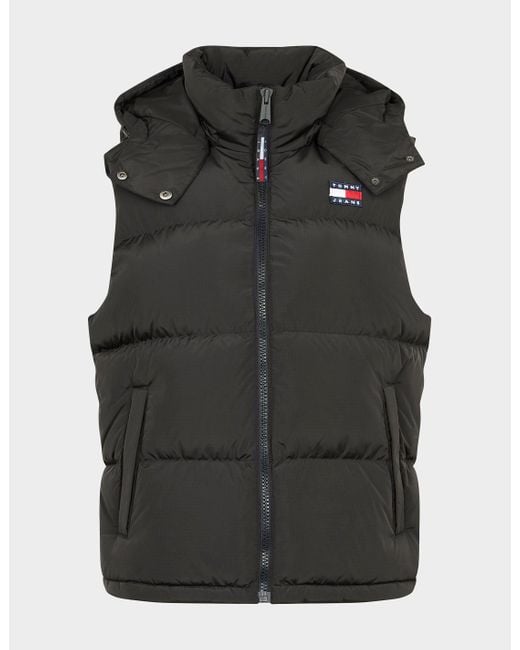 Tommy Hilfiger Alaska Puffer Gilet in Black Lyst Australia