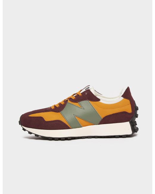 New Balance Suede 327 Trainers in Brown/Orange (Brown) for Men Lyst