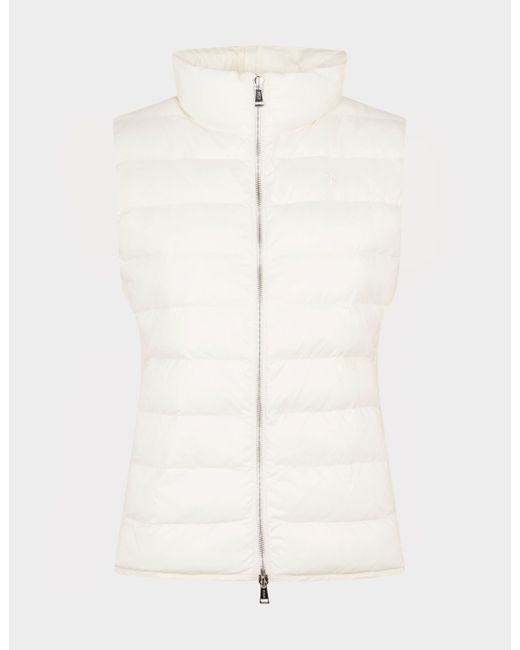 Polo Ralph Lauren Harlow Insulated Gilet in White | Lyst