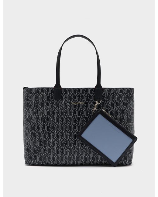Tommy Hilfiger Iconic Monogram Tote Bag Blue Lyst Canada