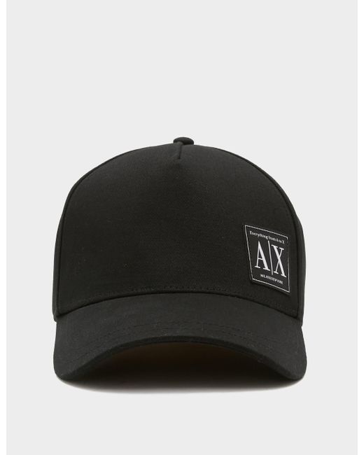 Armani Exchange A To X Cap in Black for Men | Lyst UK