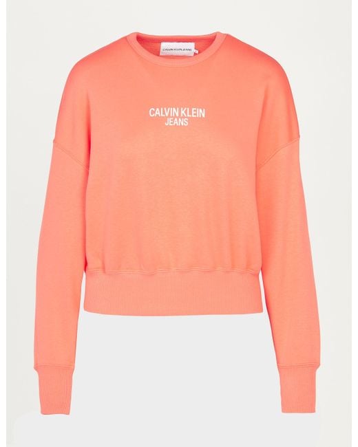 calvin klein pink sweatshirt