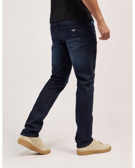 Armani Jeans Mens J06 Dark Wash Jeans Navy, Navy in Blue for Men | Lyst