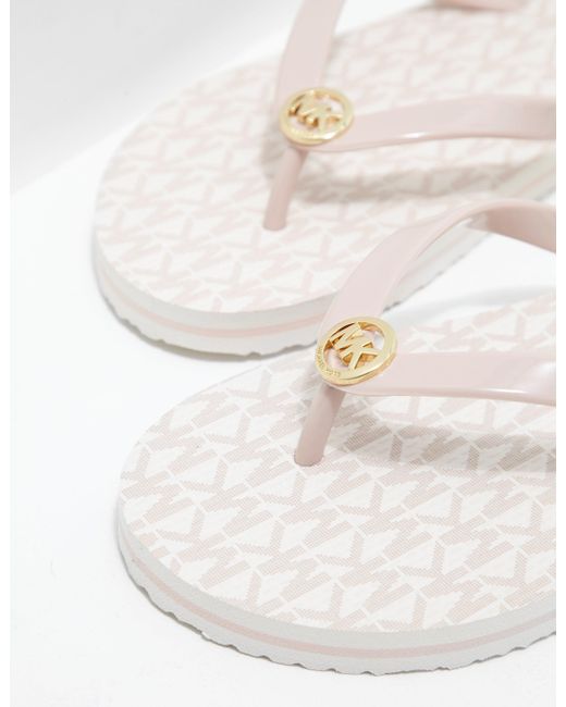 michael kors eva flip flops
