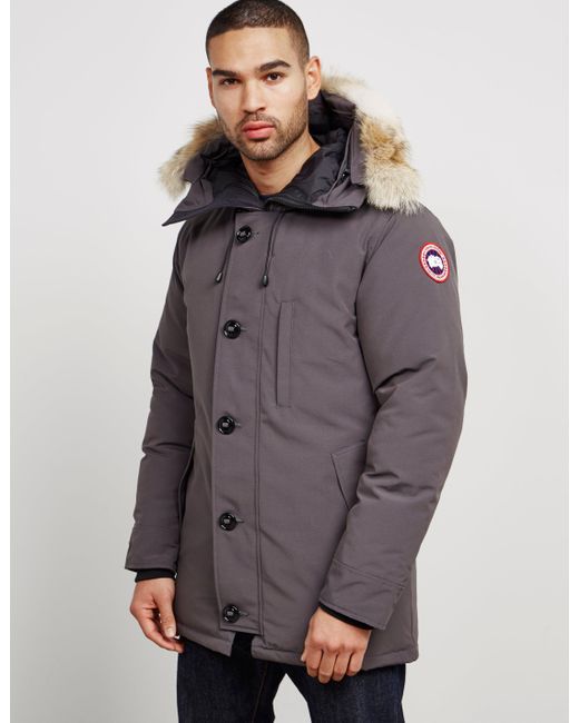 Lyst - Canada Goose Mens Chateau Padded Parka Jacket Grey in Gray for Men - Save 9%