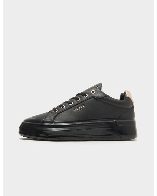 Mallet Leather Grftr Dip Sole Trainers in Black Lyst UK