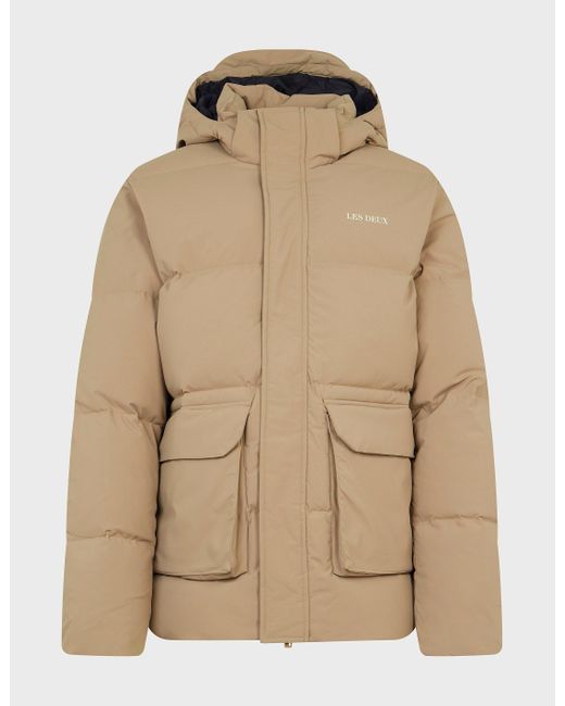 Les Deux Down Puffer Jacket in Brown (Natural) for Men | Lyst