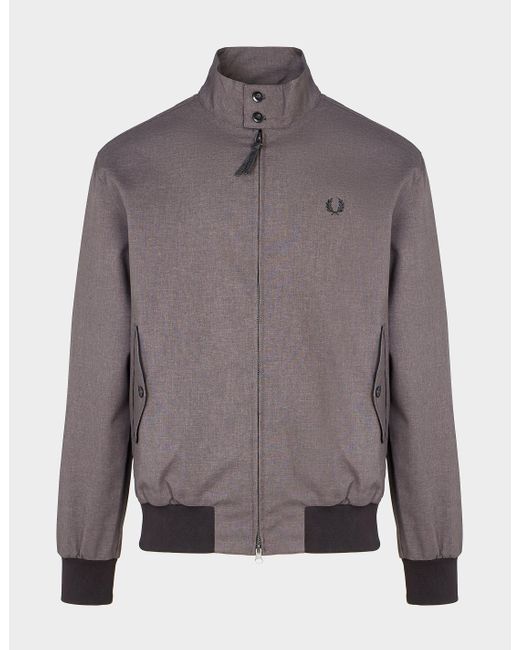 Fred Perry Harrington Jacket Grey in Charcoal/Charcoal (Gray) for Men | Lyst
