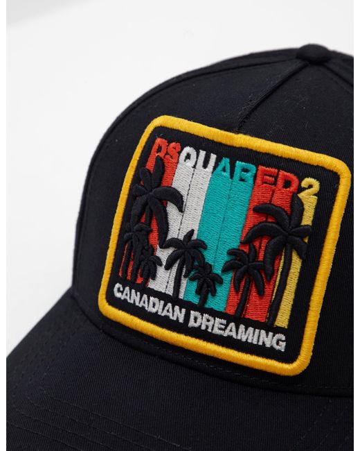 DSquared² Cotton Mens Palm Dream Cap 