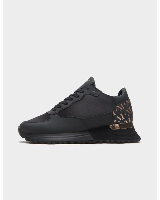 Mallet Popham Satin Trainers in Black Lyst