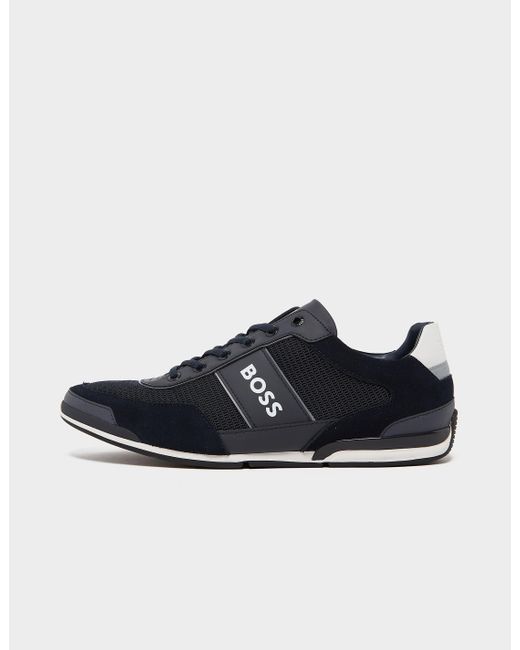 BOSS by HUGO BOSS Saturn Low Trainers Blue for Men | Lyst