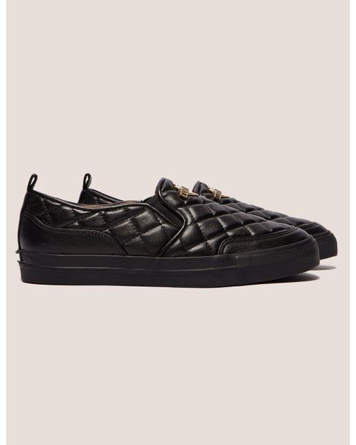 quilted slip on sneakers