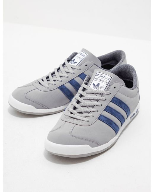 adidas Originals Leather The Sneeker - Exclusively To Tessuti Grey in Gray  for Men | Lyst