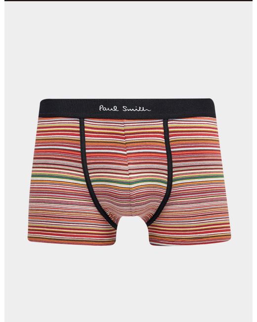 Blue Melange Tommy Hilfiger Signature Stripe Waistband Men/'s Boxer Trunk