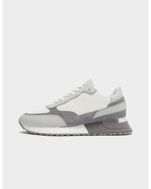 Mallet Leather Knox Python Mesh Trainers Multi in Grey/White (Grey) for