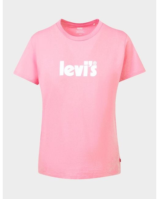 Levi's Cotton Levis The Perfect T-shirt in Pink | Lyst