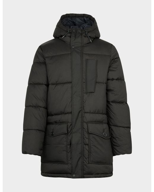 PS by Paul Smith Fibre Down Padded Parka Jacket in Black for Men | Lyst