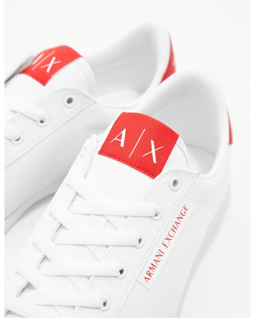 armani canvas trainers