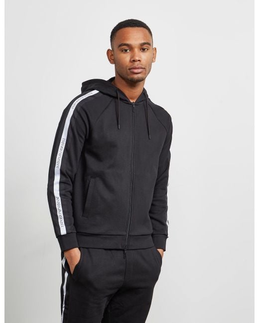 armani zip hoodie