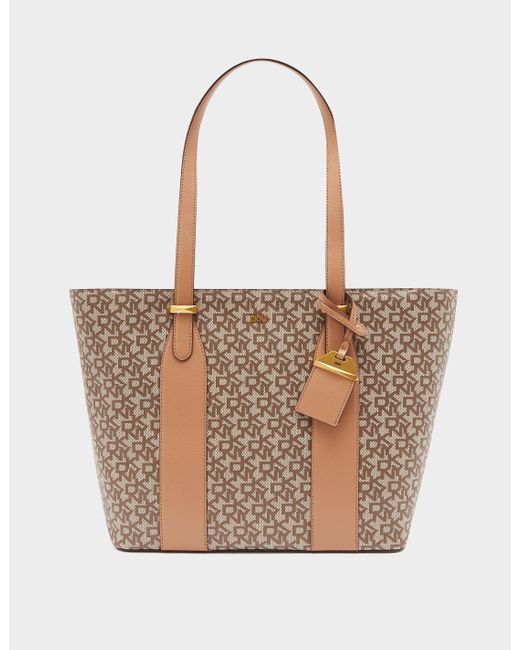 DKNY Mary Kate Tote Bag in Brown | Lyst Canada