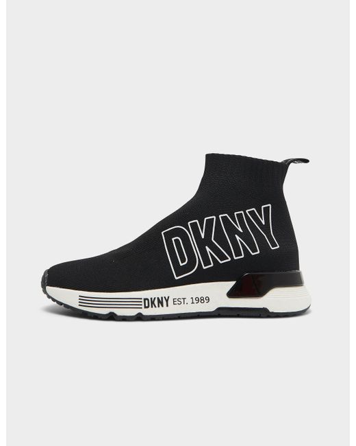 DKNY Nona Sock Runners Trainers in Black | Lyst UK