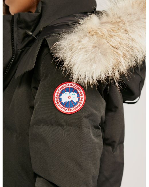 Canada Goose Womens Chelsea Parka Jacket Black | Lyst