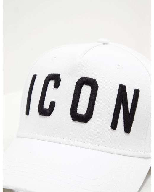 DSquared² Icon Cap White for Men | Lyst