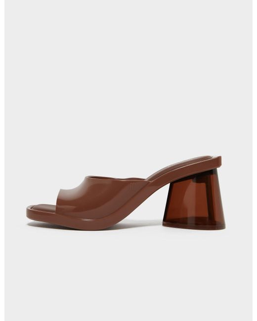 Melissa Candy Mules in Brown | Lyst