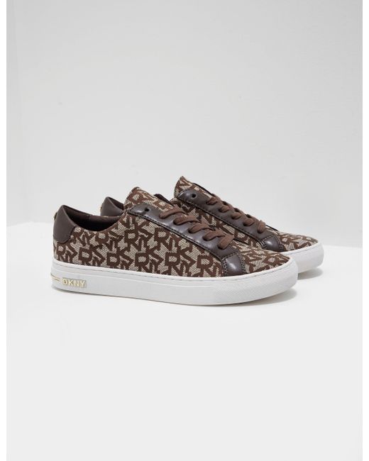 dkny brown trainers