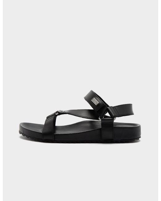 Barbour Leather Scalo Sandals in Black | Lyst UK