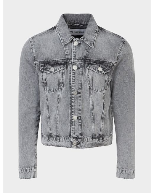 Han Kjobenhavn Denim Jacket in Grey (Gray) for Men Lyst