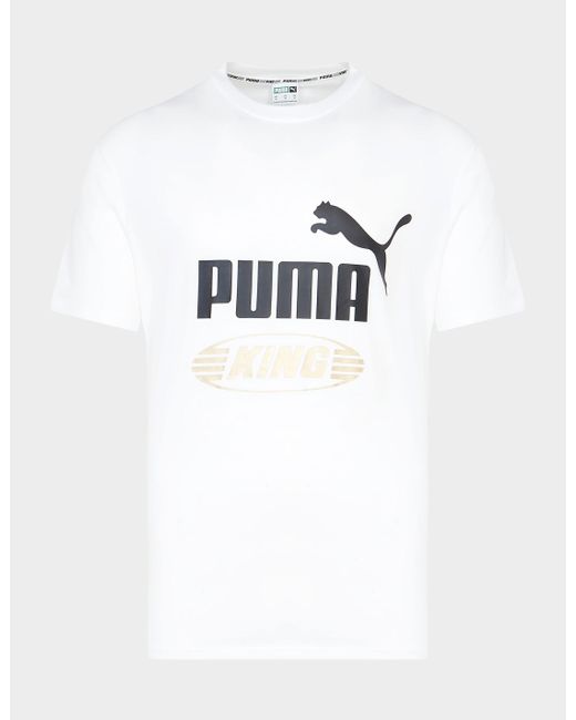 PUMA Cotton King T-shirt in White for Men | Lyst